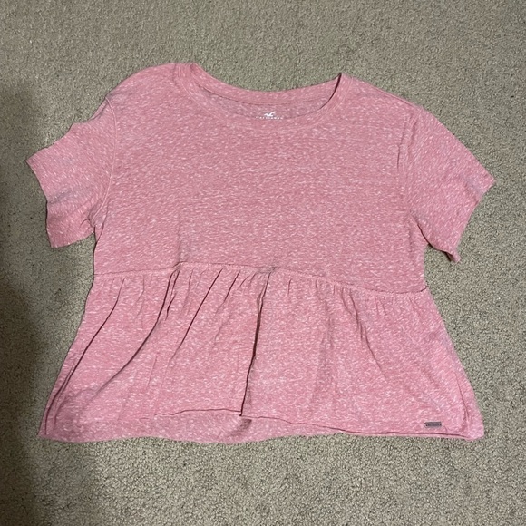 Hollister Pink Oversized short sleeve t-Shirt size small - Picture 1 of 6